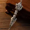 Nuevo Collar con Colgante de Mortero Hombres y Mujeres Plata de Ley Retro Colgante Mágico de Mortero Moda Personalizada Cadena para Suéter Adornos Colgantes