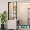 Baño Minimalista Moderno con Mampara de Vidrio Changhong a Media Altura, Separación de Zona Seca y Húmeda de Lujo Ligero, Mampara de Lavabo, Venta Directa de Sala de Estar