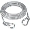 Cable de Acero Galvanizado Anticaídas, Cuerda de Seguridad de Acero Recubierta de Plástico con Gancho, Cable de Cable de Acero, Accesorios de Hebilla de Polipasto de Cable de Acero