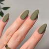 Ventas Directas de Fábrica Color Puro Tacto Mate Manicura al por Mayor Piezas de Manicura Uñas Terminadas Portables Uñas Cortas Uñas