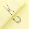 Pulsera de Plata Esterlina 999 Corea del Sur Nicho Lazo para Mujer Elegante de Alta Gama Lujo Ligero Pulsera Ins Combinable Pulsera Spice Girl
