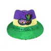 Carnaval Brasileño Mardi Gras de Nueva Orleans Sombrero de Jazz Accesorios Transfronterizos para la Cabeza Plumas Lentejuelas