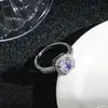 Anillo de Zirconia Micro-Pavimentada de Lujo Accesible de Gama Alta Europea y Americana para Mujer Diseño de Nicho Exquisito Anillo Abierto para Dedo Índice Anillo de Moda Tendencia