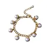 Pulsera de Perlas Medieval Europea y Americana Estilo Palacio Retro Vintage Joyería de Industria Pesada Hecha a Mano Pulsera Geométrica de Perlas Redondas de Diamante