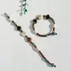 Pulsera de Cerámica Jingdezhen Nueva Pulsera de Cerámica China Joyería Estudiante Estilo Tíbet Cuerda Trenzada a Mano Puesto Regalo para Estudiante