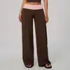 Pantalones deportivos de punto transfronterizos con cintura de color contrastante, casuales y de moda, control de abdomen, cintura alta, realce de glúteos, ligeramente acampanados, pantalones de yoga 9639
