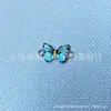 Acessórios de moda populares da Amazon acessórios diy impressão de borboleta pulseira colar acessórios de joias de metal