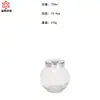 Botella Tambor Plano de Vidrio Transparente, Botella Sellada para Mermelada, Tarro de Almacenamiento para Té de Flores de Caramelo, Botella para Granos y Condimentos de Cocina, Botella de Caramelo para Bodas
