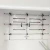 Grelha para Capela de Exaustão Rack Sintético para Gabinete de Exaustão Rack de Fixação de Tubos de Duas Fileiras Material de Aço Inoxidável Material de Haste de Fibra de Vidro