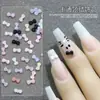 Mini Laços Kt Acessórios para Nail Art Estilos Mistos Pequenos Laços de Resina Decorações de Unha Usáveis Decoração de Unha com Strass Atacado