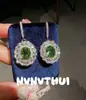 Joia Menta Mojito Ovo de Pombo Diamante Brilhante Colar Nova Coleção Tom Verde Refrescante Para Brincos Coloridos