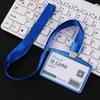 Uau Liga de Alumínio Porta-Crachá de Identificação Cordão para Crachá de Trabalho Porta-Crachá de Identificação de Estudante Crachá de Controle de Acesso de Ônibus Porta-Cartão de Crachá