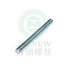 Tornillo prisionero roscado completo sin cabeza Venta directa de fábrica #8 -32TX38 Color Zinc Acero al Carbono Tornillos para Comunicación Digital Naval