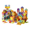 Bloques de Construcción para Niños con Ventanas Rompecabezas de Partículas Grandes Juguetes de Rompecabezas Modelo de Simulación Cuadrado Grande de Plástico