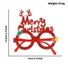 Gafas de Reno Navideñas Transfronterizas para Adultos y Niños, Accesorios Navideños con Purpurina para Fotos, Montura de Gafas de Astas de Feliz Navidad