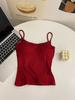 Estilo Spice Girl de Verão Leucorband Sutiã com Bojo Integrado Camisola Roupa de Fora Anti-deslocamento Base Versátil para o Dia a Dia Top Feminino