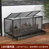 Gallinero para Uso Doméstico, Modelo Exterior Extra Grande, Antivecinos, Malla Densa, Impermeable, Gallinero Rústico con Limpieza Automática de Estiércol, Jaula de Cría