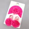 Sombrero de Bebé Primavera Verano Set de Calcetines Delgados 0-12 Meses Bebé Recién Nacido Elegante Princesa Flor de Gasa Sombrero Indio