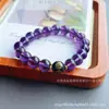 Pulsera de Amatista Uruguaya Imitación para Hombres y Mujeres Nueve Fuego Púrpura Zodiaco Zodiaco Buda Año Zodiacal Pulsera de Cristal de Transferencia