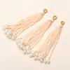 Estilo Antiguo Borla Perla Cuentas Hecho a Mano Accesorios Joyería de Cristal DIY Bolsas Estilo Chino Amuletos Broches Accesorios Colgantes