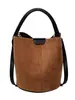 Bolso de mano vintage transfronterizo para mujer, nuevo bolso cubo de nicho de moda 2026, bolso de hombro cruzado elegante y de alta gama