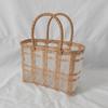 Nova Bolsa de Gelatina Portátil Tecida Feminina Plástico Transparente Bolsa de Almoço Praia Piquenique Caixa de Almoço Bolsa Bolsa Tecida