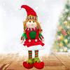 Navidad Transfronteriza Nuevo Elfo de Piernas Largas Muñeco Sentado Muñeco Elfo Adornos de Decoración Navideña Decoraciones Navideñas