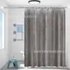 Cortina de Ducha Peva Transfronteriza Impermeable Engrosada Cortina de Baño 3D Carpa de Baño Instalación sin Taladro con Ganchos Cortina Divisoria de Ducha