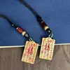 Recomendado por el Maestro Giratorio de Doble Cara de Latón Tian Guan Ci Fu Cien Tabúes Sin Problema Todo Auspicioso Llavero Amuleto