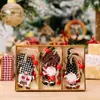 Suministros de Navidad, Accesorios de Decoración para el Hogar Estilo Americano, Adornos Pintados de Hombre del Bosque Lindo, Regalos de Navidad, Decoraciones de Madera para Colgar