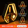Soporte Creativo Luminoso para Vino Bar LED Estante de Exhibición Colorido Base Portabotellas KTV Vino Tinto Champagne Rey Vino Extranjero