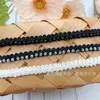 Corrente de Renda com Strass Estilo Chanel, Acessórios de Cabelo Redondos com Cristais de Strass, Materiais e Acessórios DIY Feitos à Mão