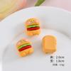Nuevas papas fritas hamburguesa simulación comida y juego accesorios de resina diy pegamento crema parche para carcasa de teléfono móvil accesorios para horquilla diadema