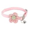 Nuevo collar para mascotas tracción flor caricatura conejo campana collar collar para gato perro pequeño punto transfronterizo