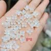 Pétalos de cristal de hortensia de 8 mm, accesorios de joyería hechos a mano, horquilla antigua, material para tocado, venta al por mayor
