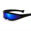 Gafas X-Men transfronterizas estilo europeo y americano sentido futurista gafas de una pieza personalidad guerrero futuro galvanoplastia colorida gafas láser