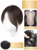 Não Precisa de Presilhas, Aplique de Cabelo Feminino para o Topo da Cabeça, Cabelo Humano para Aumentar o Volume, Cobrir Cabelos Grisalhos, Aplique de Cabelo Fofo para a Coroa com Fita Mágica