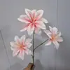 Tecido Impresso em 3D Pequenas Lírios Flores Artificiais para Casamento, Decoração de Fundo de Hotel, Arte Floral, Materiais Florais Quentes Vendidos Transfronteiriços