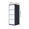 Gabinete de Archivo Colgante A4 de Oficina Cajón Gabinete Archivo de Contratos Documentos Gabinete de Múltiples Cajones con Cerradura Gabinete de Almacenamiento Debajo del Escritorio Gabinete Bajo