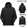 Chaqueta de dos piezas 3 en 1 para hombre, nuevo estándar nacional, chaqueta impermeable y a prueba de viento para exteriores para mujer, senderismo y montañismo