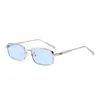 Gafas de sol Jamie New L5014 con Montura Cuadrada Moda Versátil Montura de Metal Personalidad Estilo Urbano Gafas de Sol Decorativas