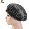 Gorro redondo de encaje de seda de imitación, gorro de noche, gorro para quimioterapia, sombrero de salón de belleza TJM-250A
