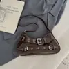 Shuai Mijia 2026 Otoño Nuevo de Moda Fresco Estilo Motociclista Bolso de Hombro, Único y Elegante Bolso de Axila, Bolso Cuadrado Pequeño de Mano