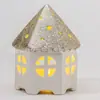 Adornos de Cabina de Navidad de Polvo Dorado Champagne Nuevo Transfronterizos Estilo Escandinavo Cabina de Navidad Decoraciones Navideñas