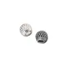 Plata de Ley S925 Vintage Hueco Punto Agujero Grande Cuentas Espaciadoras Pulsera Cuentas Sueltas DIY Hecho a Mano Materiales para Ensartar Accesorios S0363