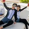 Traje de buceo coreano para mujer, traje de baño dividido con protección solar, pantalones de manga larga, traje de medusas, traje de surf adelgazante de secado rápido, traje de baño de esnórquel
