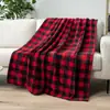 Copos de Nieve Árbol de Navidad Papá Noel Múltiples Patrones Manta Manta para Siesta en la Oficina Estilo Simple Suministro para Comercio Electrónico Transfronterizo