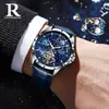 Reloj Fábrica Noche Estrellada Luminoso para Hombre Automático Completo Hueco Impermeable Mecánico Puro Mecánico
