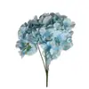Buquê de Hortênsia Artificial com 5 Cabeças para Decoração de Casamento, Arranjo para Salão de Casamento, Buquê de Flores Artificiais de Tecido de Seda, Acessórios para Arranjo de Flores DIY, Várias Cores Disponíveis