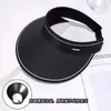 Chapéu de sol de verão, chapéu de borracha preto estilo ins, chapéu de palha feminino com copa aberta da moda versão coreana, chapéu de sol fashion